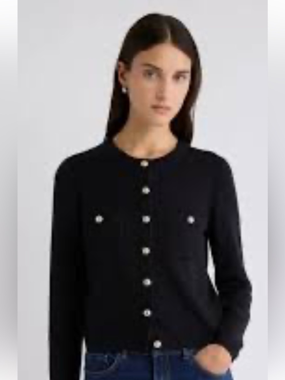 Ann Taylor Classic Black Button-Front Cardigan Sweater Sz Medium
Casual/Workday